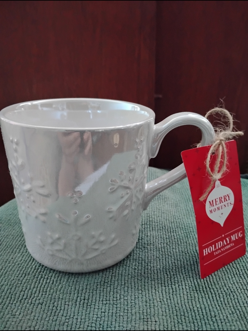 Merry Moments Snowflake Mug NWT